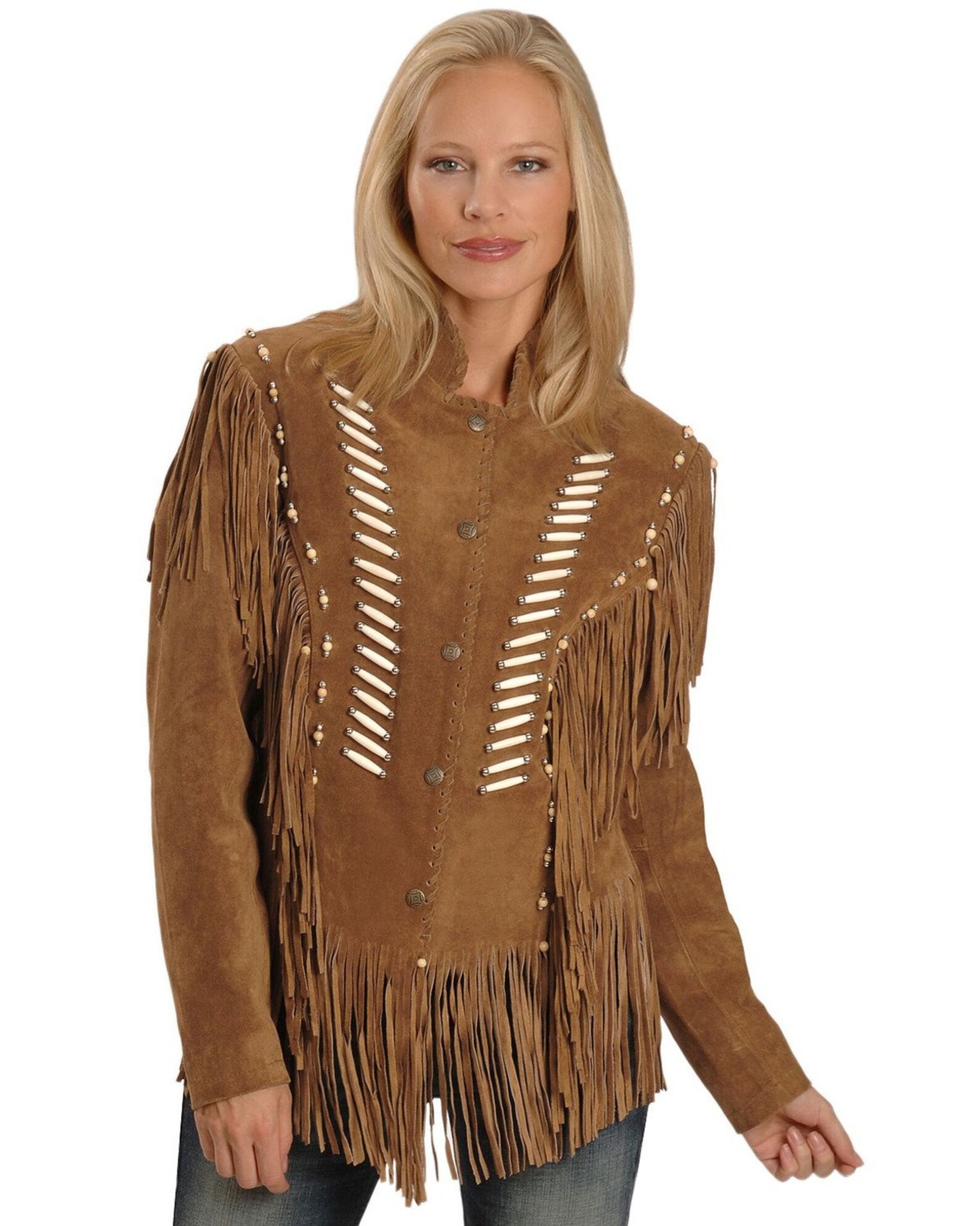 Womens Leather Fringe Jacket / Ladies Fringe Jacket / Girls Etsy