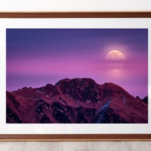 Moonrise over Belledonne