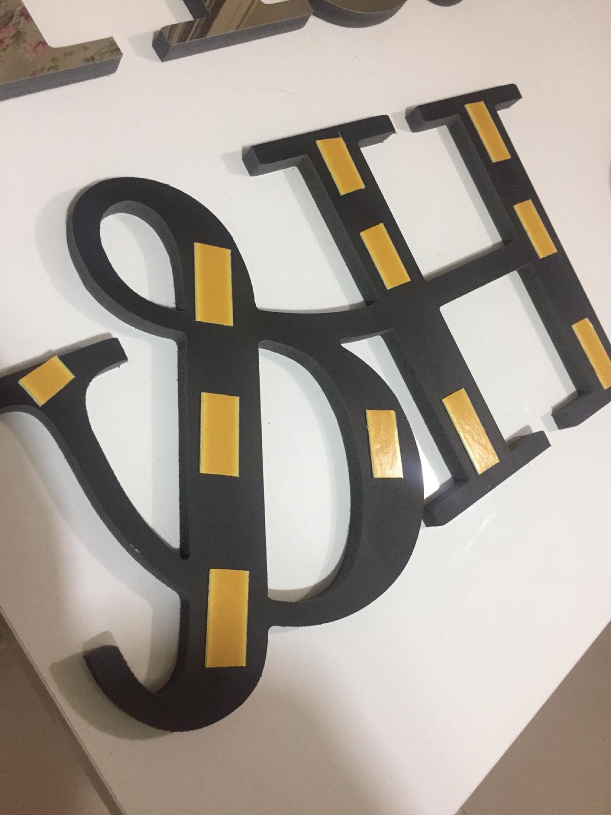 Custom Logo Sign Wall Brushed Metal Polished Custom Lobby Etsy