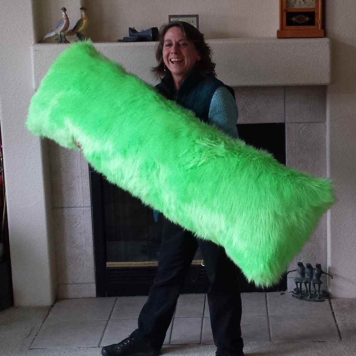 5ft. Jumbo Furry Body Pillow by FURBAZ complete Fully Etsy
