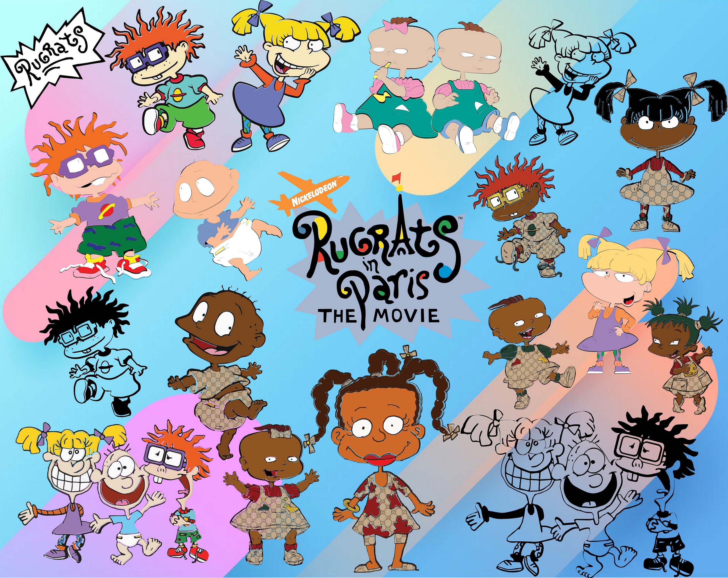 Black Rugrats bundle svg dxf pngBlack Rugrats bundleBlack | Etsy