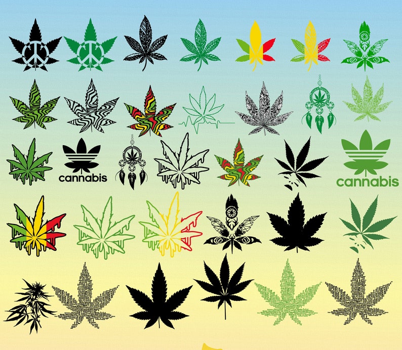 Download Weed svg png dxf clipart cricut cut file cannabis | Etsy