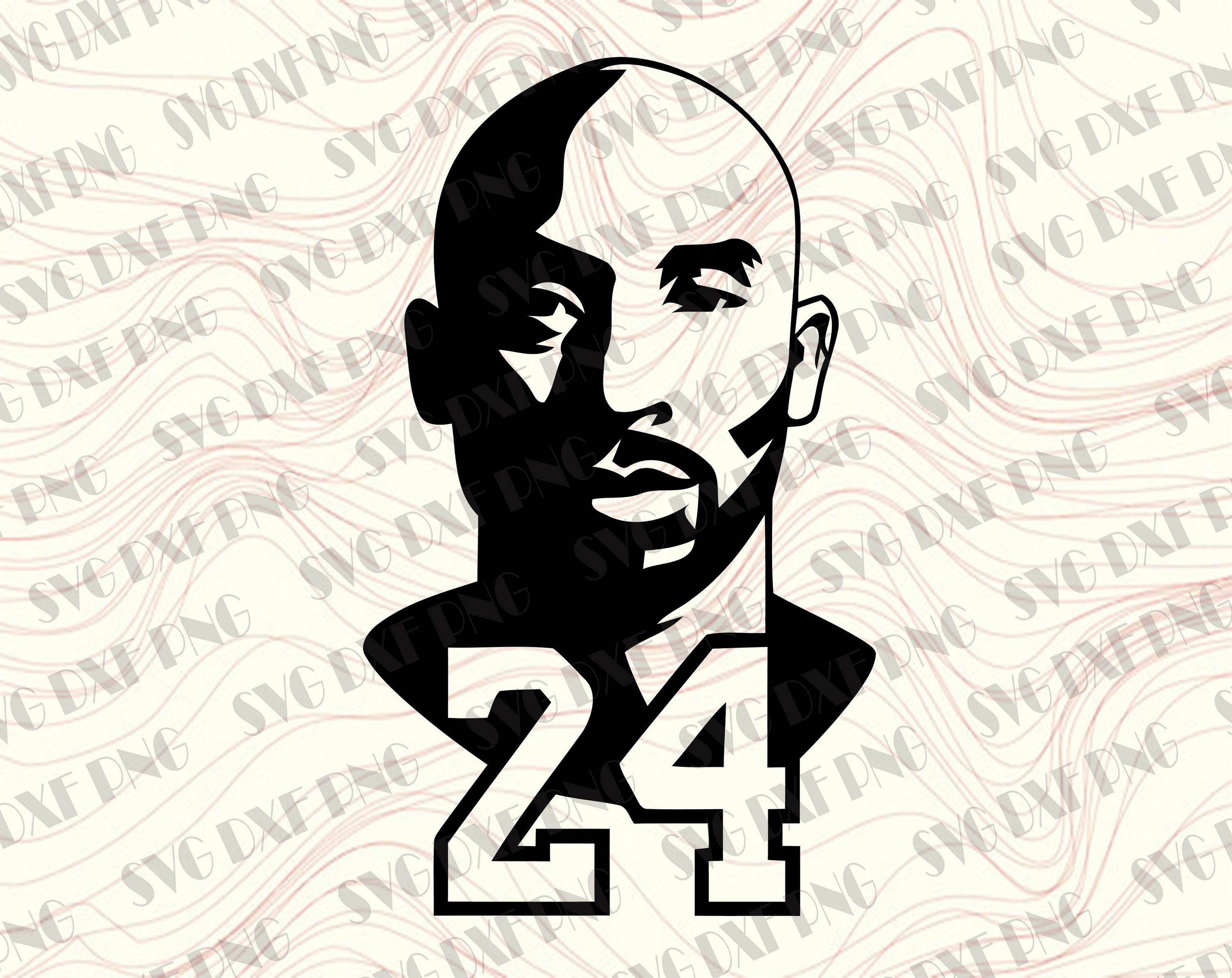 Kobe Bryant 24 cricut Kobe Bryant svg dxf png Kobe Bryant | Etsy