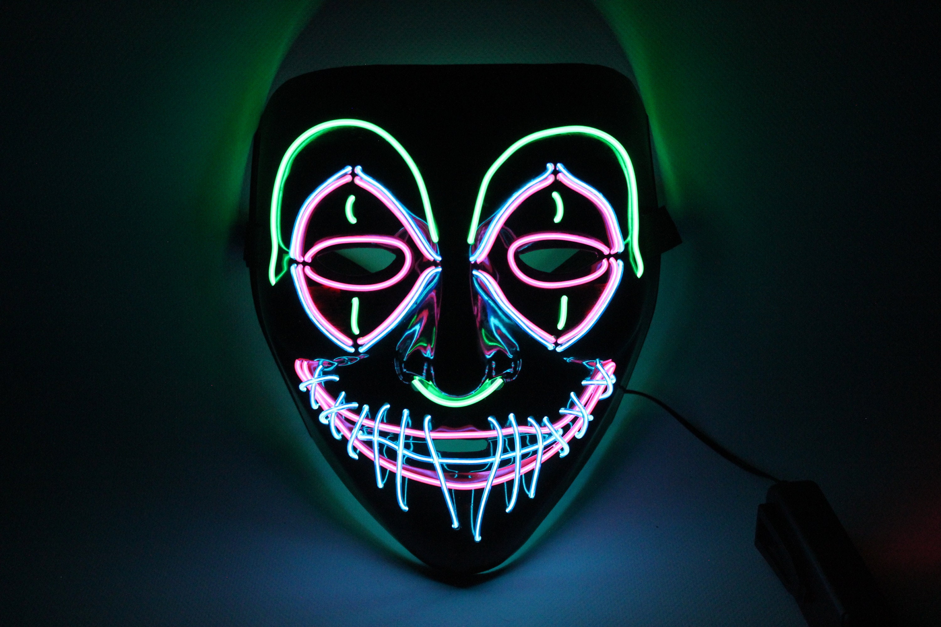 Halloween Mask Creepy Scary Clown Full Face Horror 2019 Movie Joker Costume Party Festival Cosplay Prop Decoration for Adult : Clothing, Shoes & Jewelry