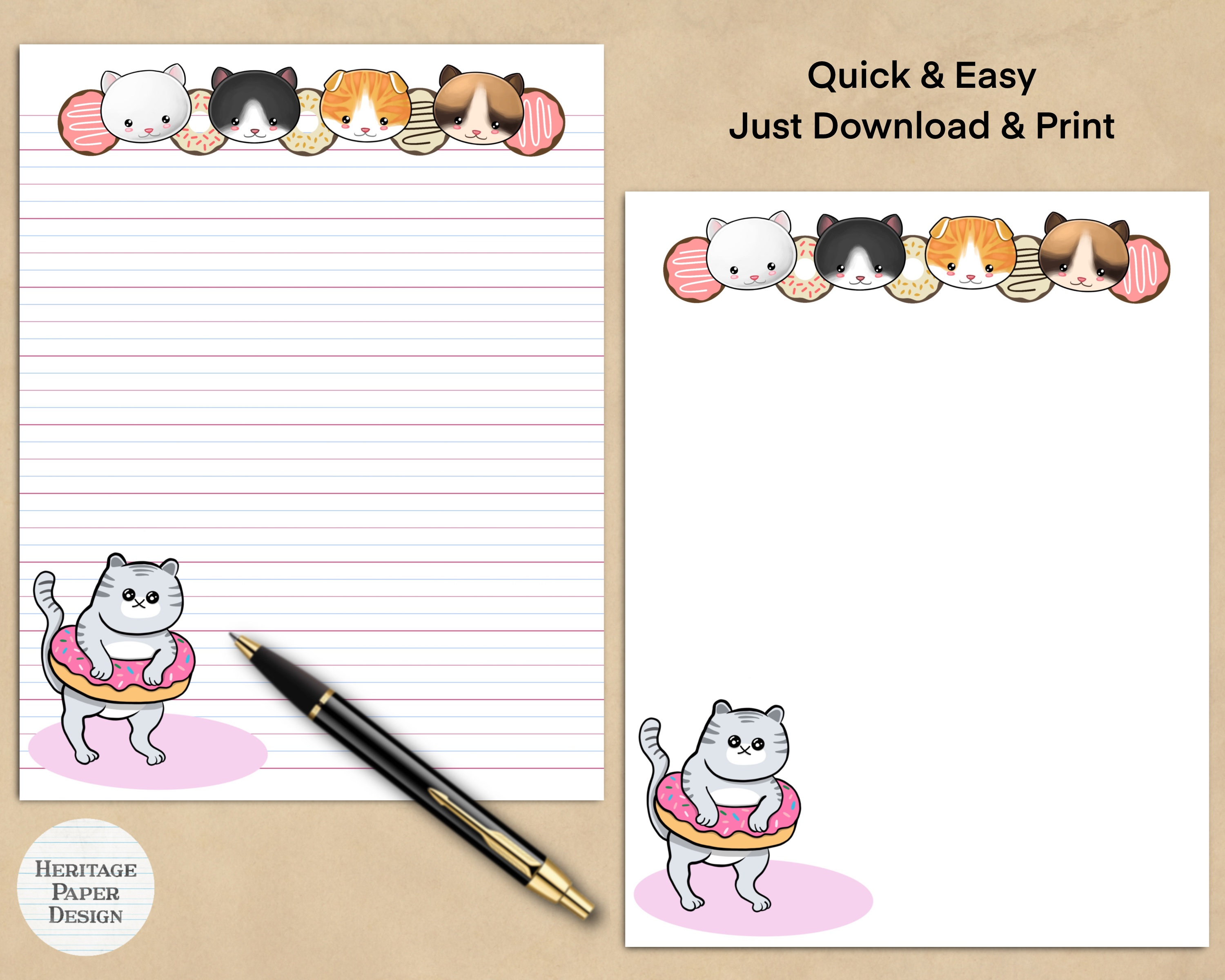 Cute Printable Note Paper