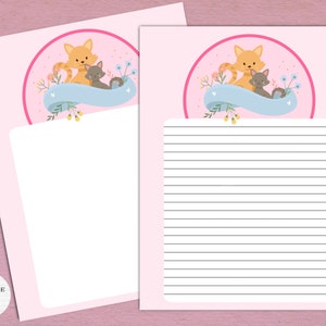 Cute Kitty Cats Printable Stationery / Digital Note Paper / Instant Download / GoodNotes / Kawaii Note Paper / Cute Kitten Cats