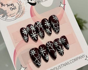 DIABLO | Little Red Devil Press on Nails | Hand-paint Nail Art