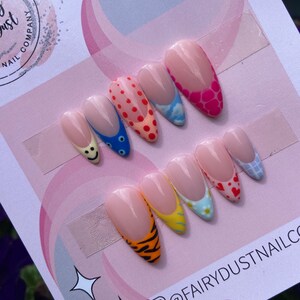 Mix And Match Cute Press On Nails | fake nails | false nails | glue on nails | stick on nails