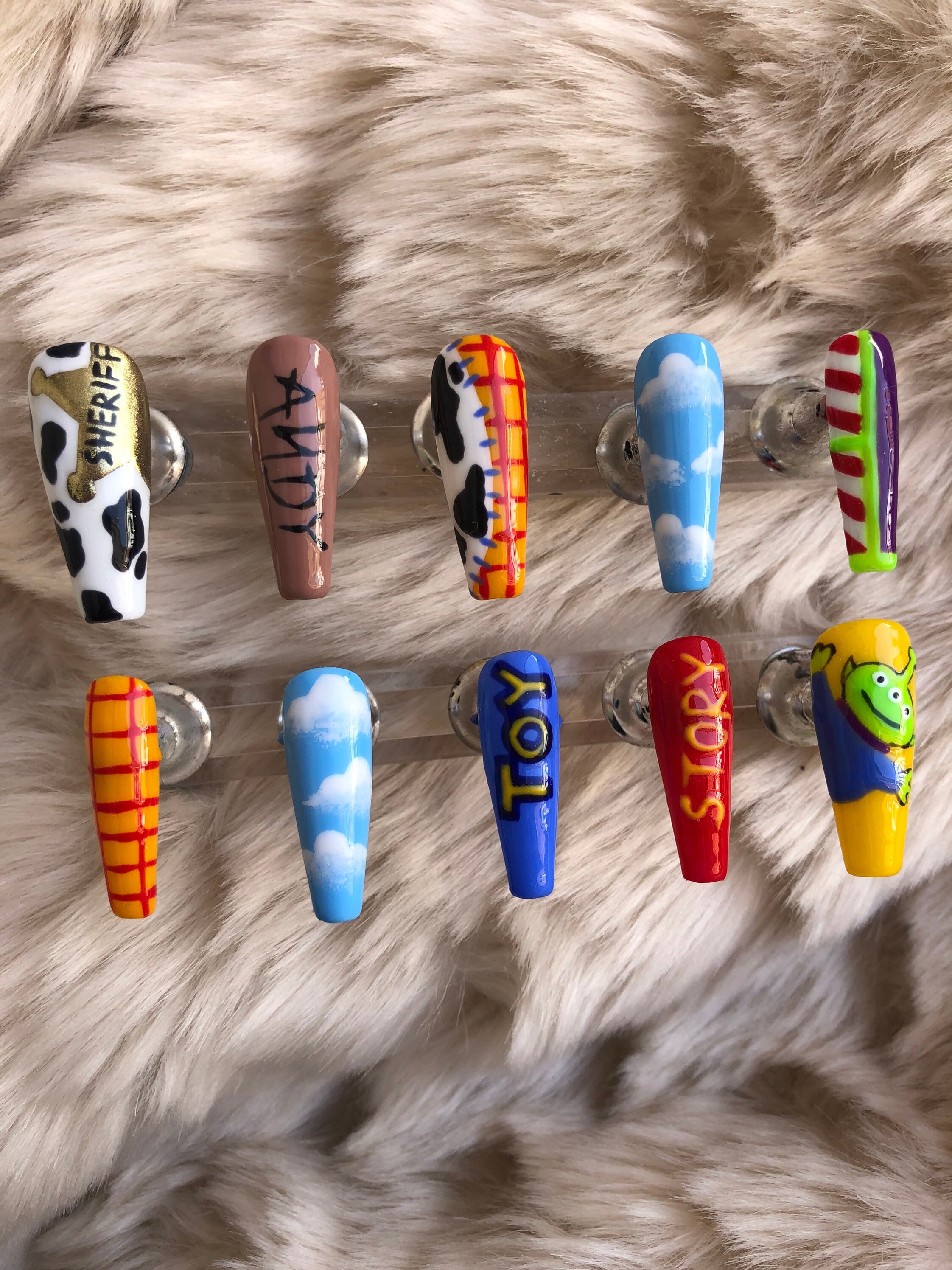 Toy Story Inspired Press on Nails Glue on Nails Stick on Etsy