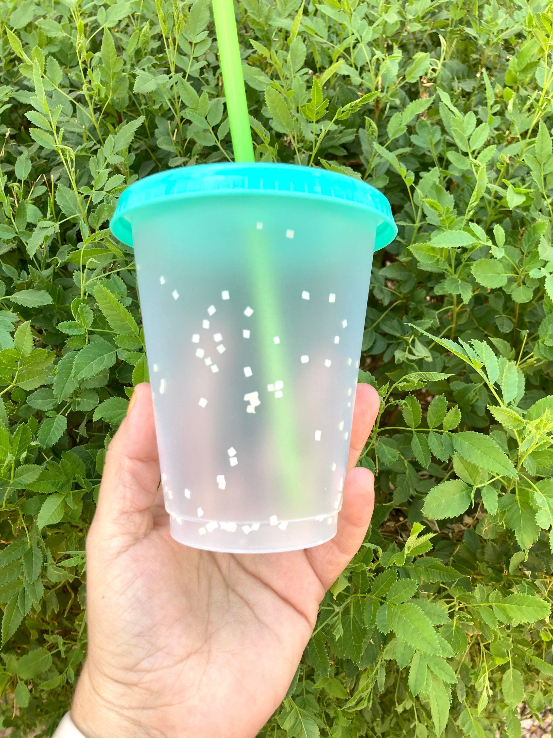 16oz Confetti mini cup l set of 5 cups l confetti cold cup l Etsy