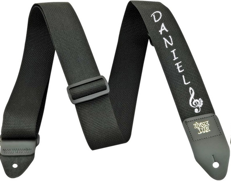 Guitar Strap Personalized With Name or Text of Your Choice Quality