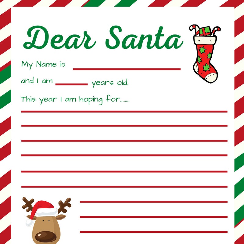 Santa Letter Etsy