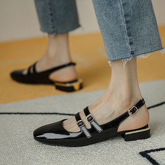 Vrouwen sandalen zomer schoenen vrouw flats dubbele gesp - Etsy België
