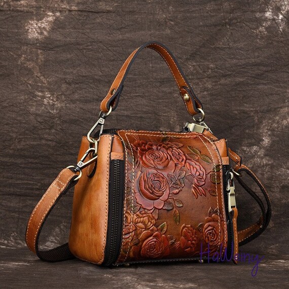 Handmade Natural Handbag Real Leather Ladies Tote Purse - Etsy