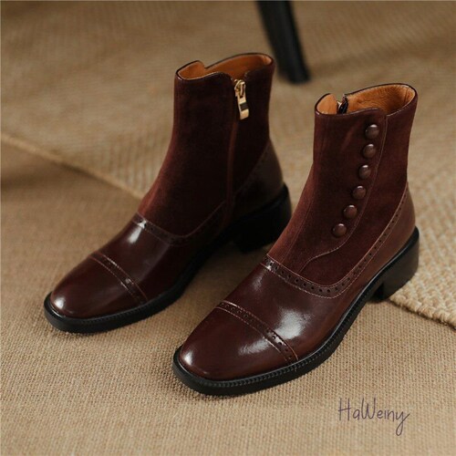 Hot Genuine Leather Women Boots Winter 
