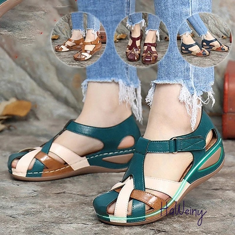 Women Fashion Sandals Waterproo Slip on Round Female - Etsy