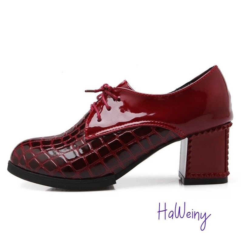 Dress Shoes Woman Footwear Western Style Platform High Heels Fashion Vintage shoes