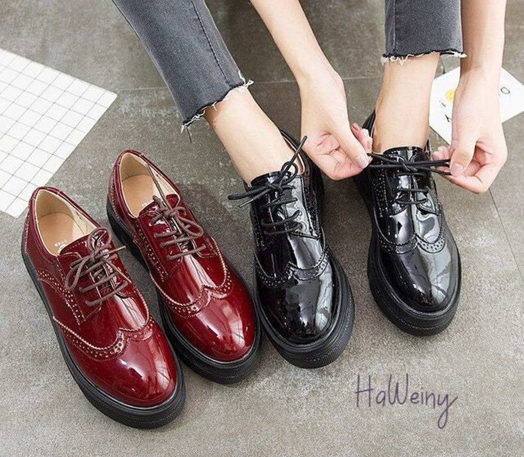Brogue Shoes Glossy 
