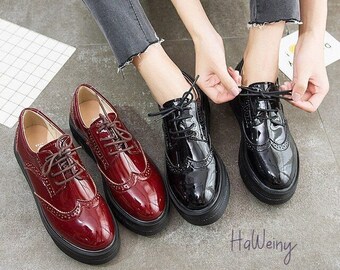 Brogue Shoes Glossy 