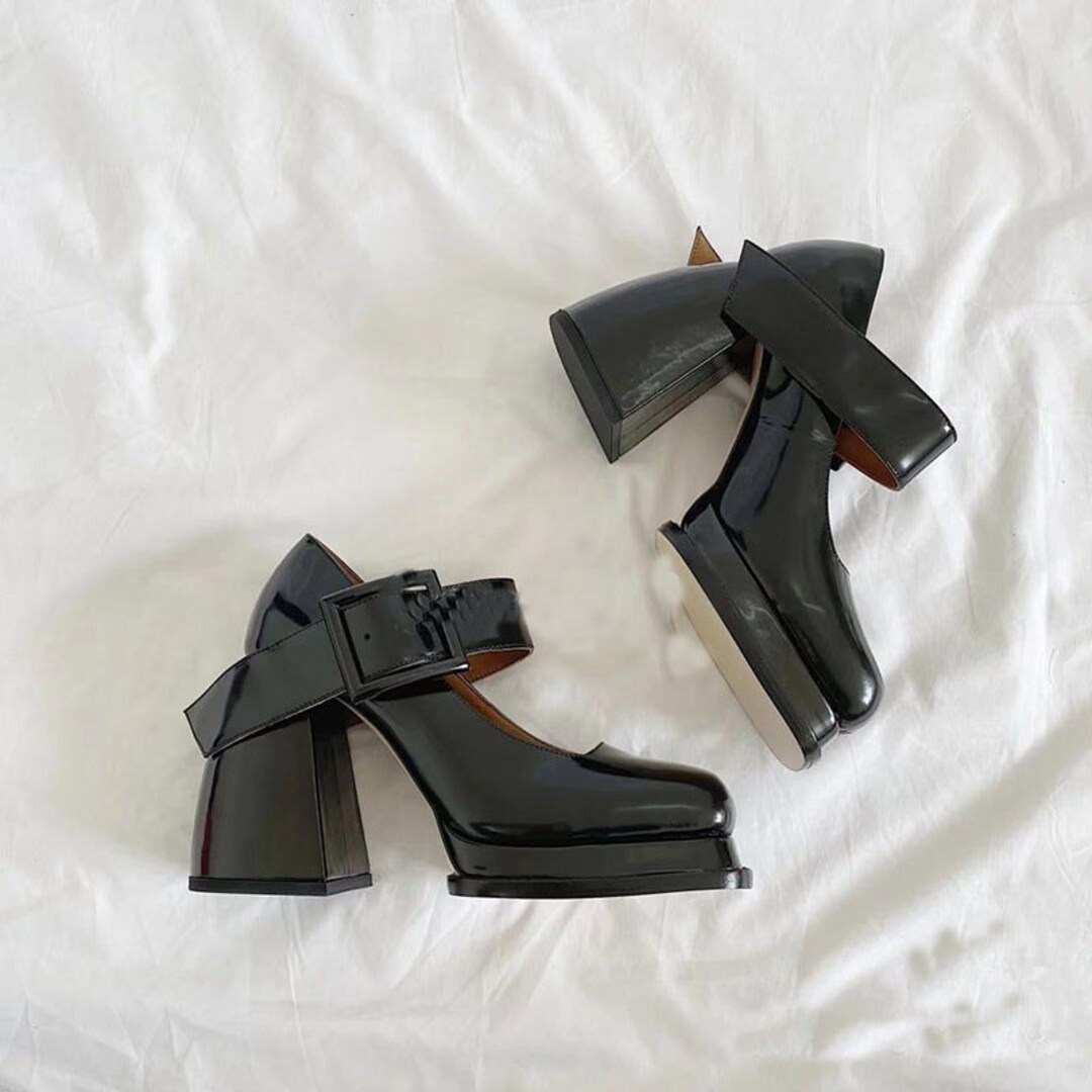 Black Punk Chunky Platform Shoes Mary Janes Heels Shoes - Etsy Ireland