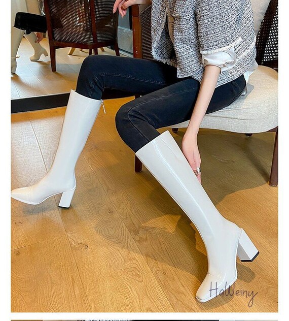 Chelsea Boots Knie-Hoge Laarzen Platform Laarzen Goth Chunky - Etsy België