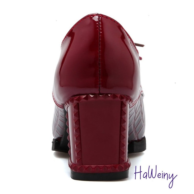 Dress Shoes Woman Footwear Western Style Platform High Heels Fashion Vintage shoes