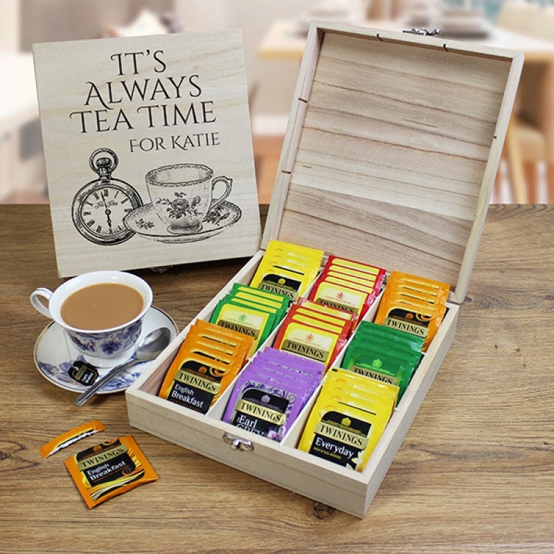 Personalised Tea Gift Box Custom Tea Set Gifts For Her Tea Etsy