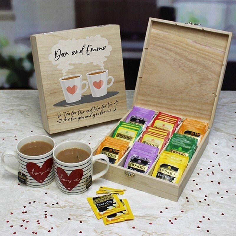 Personalised Tea Gift Box Custom Tea Set Gifts For Her Tea Etsy