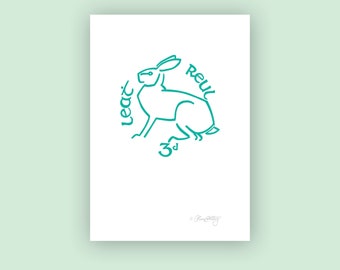 Hare Irish Coin Print