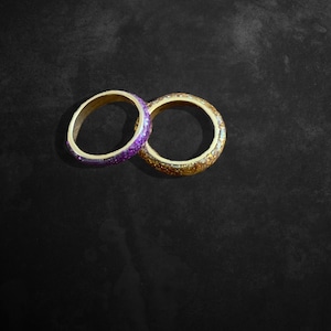 Gold on gold rvs and resin ring