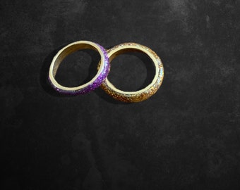 Gold on gold rvs and resin ring