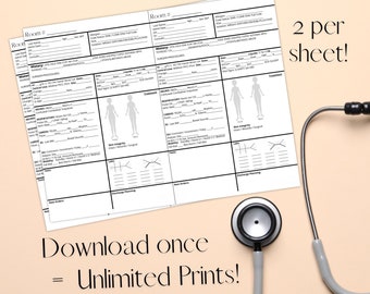 nursing report sheet cardiac NURSE Report Sheets, 2 Per Sheet, Nursing Shift Report Sheet, Nurse Report Sheet, SBAR, Med Surg Report Sheet, neurology cardiac oncology