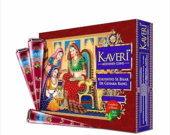 Kaveri Brown Heena Cones Natural Herbal Temporary Tattoo Body Art Ink