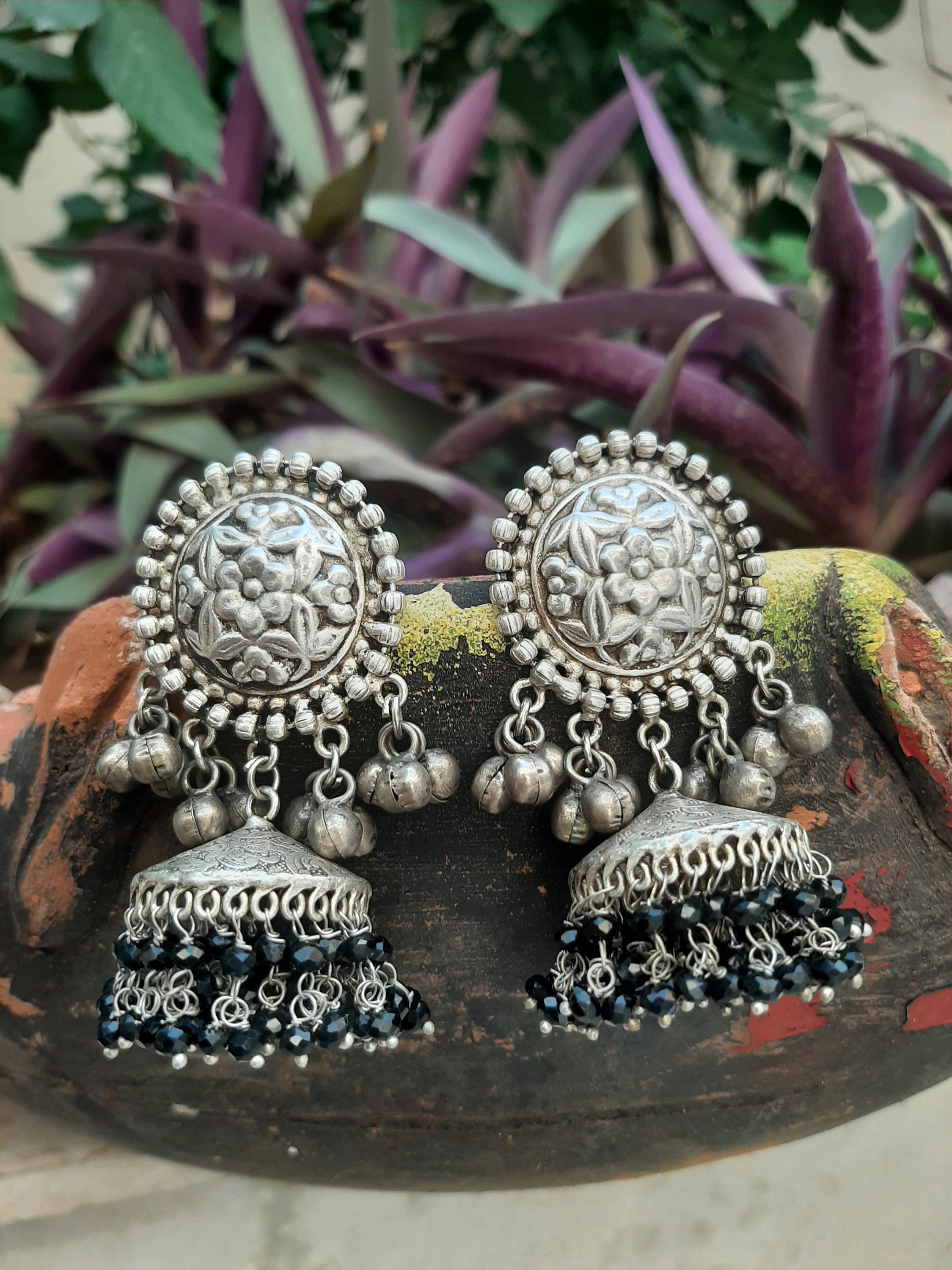 Latest silver jhumka design discount