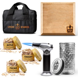 Cocktail Smoker Kit – Bourbon, Whiskey Smoker Kit for Old Fashioned Smoked Cocktails | Drink Infuser | Drink Smoker Gift for Dad or Husband