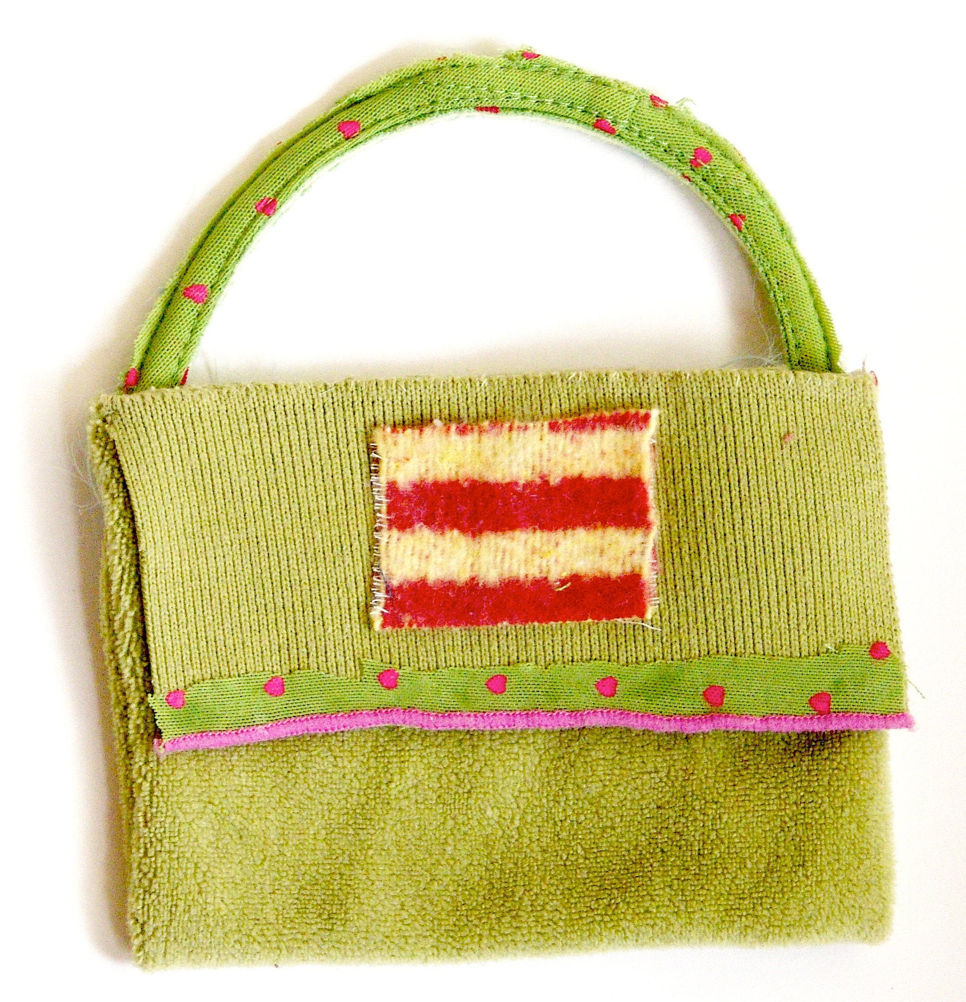 Handmade minibag with recycled textiles Etsy