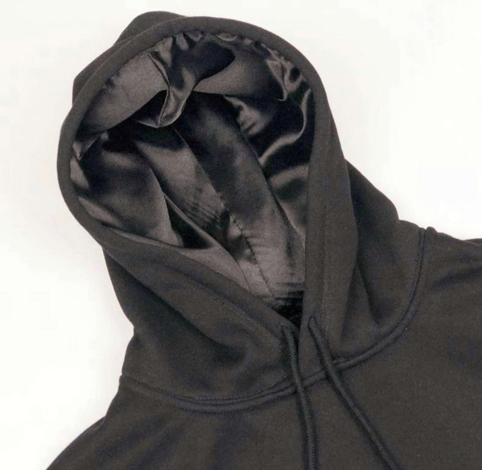 Hoodie for women with satin lined hood hoodie for curly hair Etsy