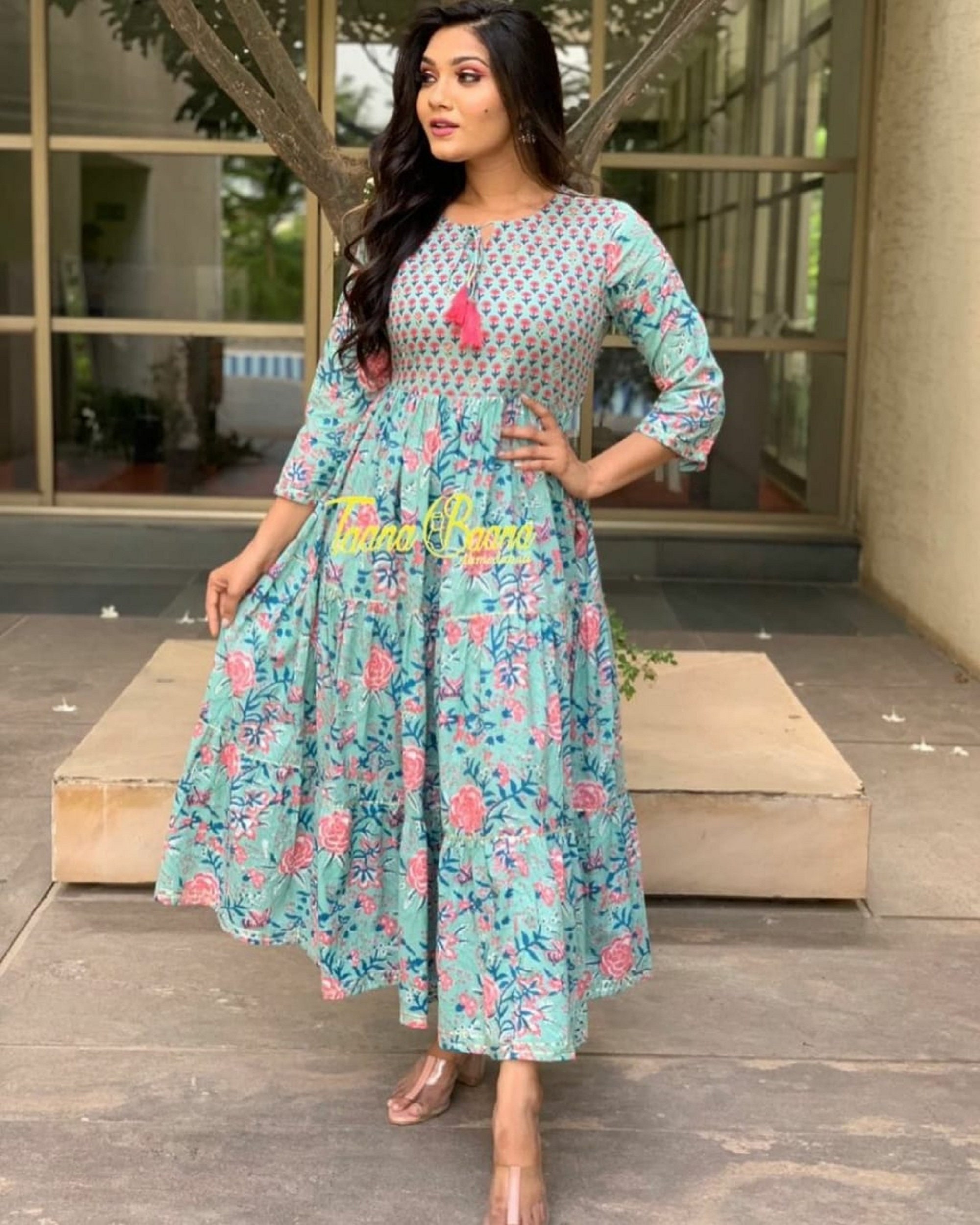 Printed shop frock kurti