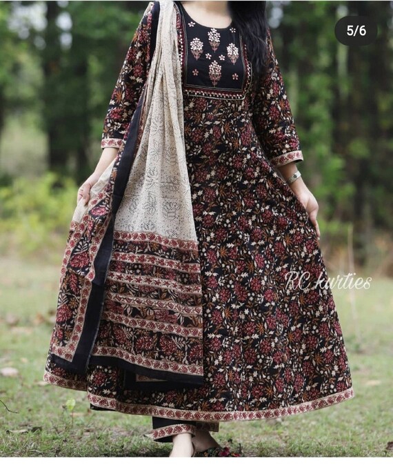 Buy Anarkali Kurti With Dupattas Online In India At Best Price Offers |  Tata CLiQ