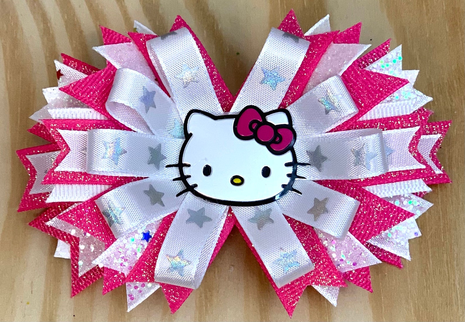 Hello Kitty ribbon hair bow Etsy
