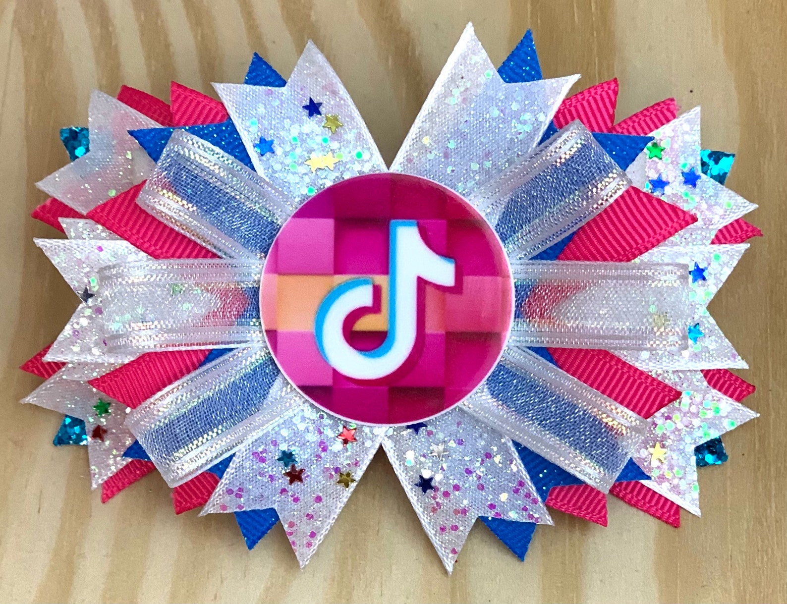 Tik Tok ribbon hair bow Etsy