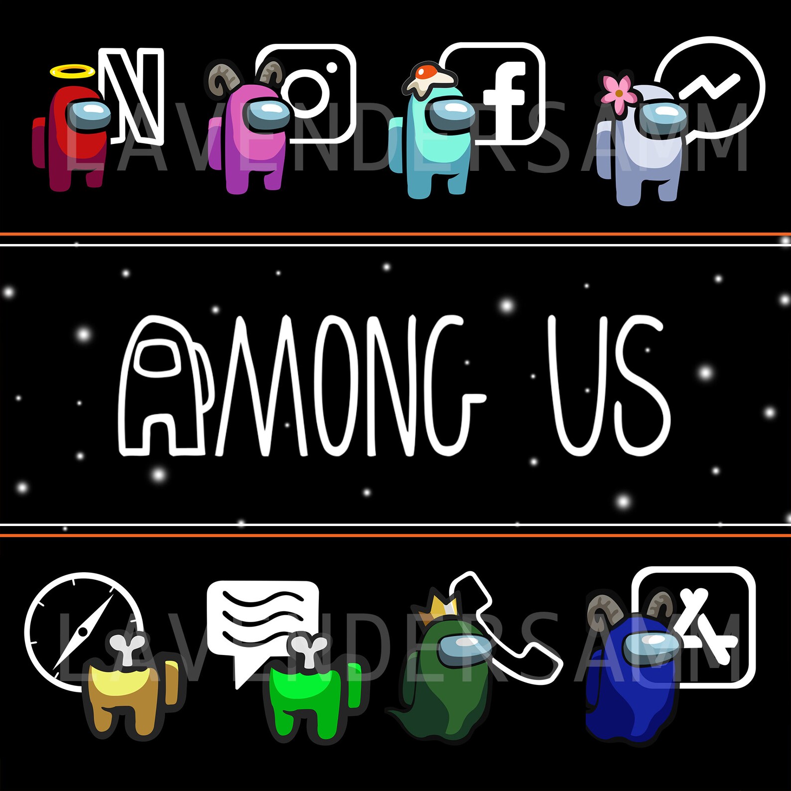 Among Us iPhone Ios 14 App Icons Etsy
