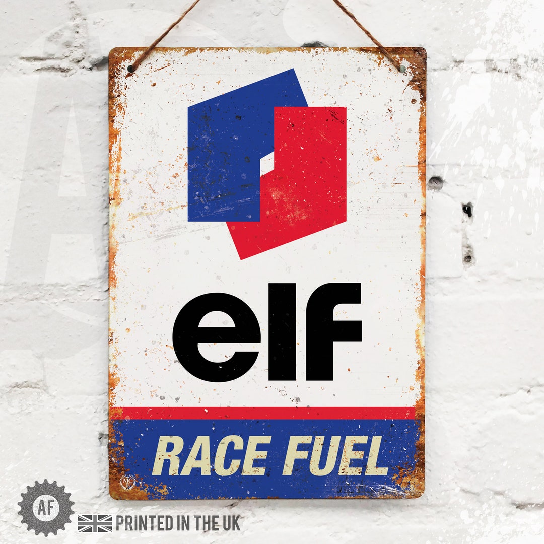 Elf Race Fuel Metal Sign Lager Beer Pub Perfect for Shed or Mancave ...