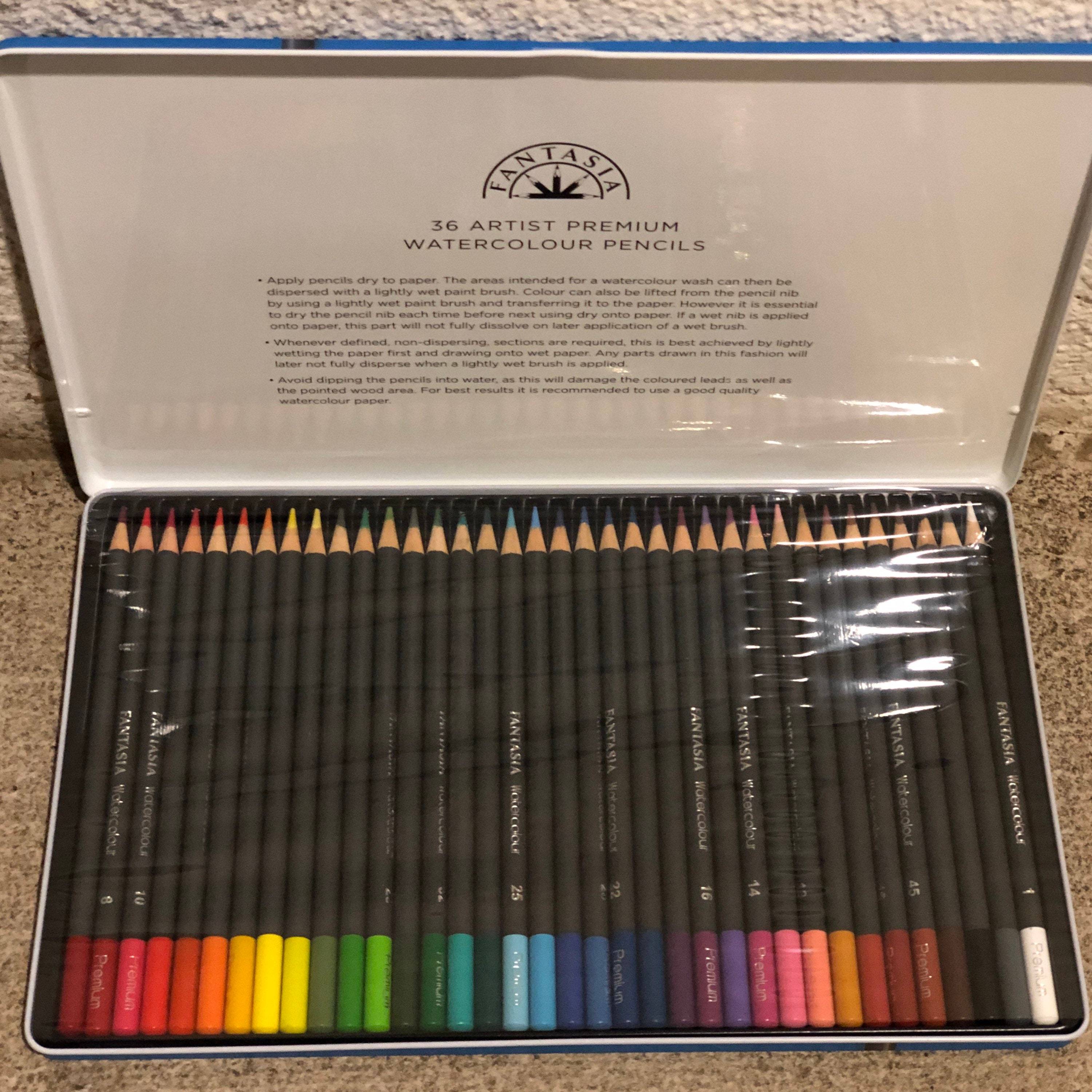 BNIB Fantasia Artist Watercolor Pencils Etsy