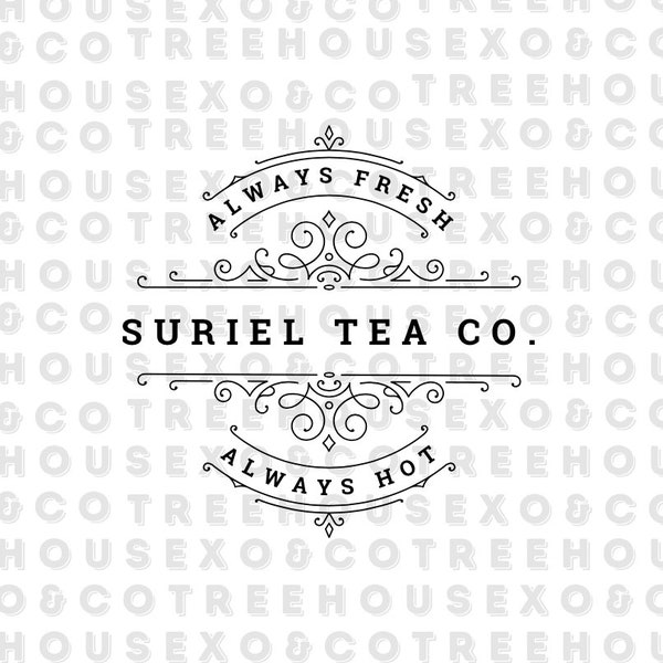Suriel Tea Co. | SVG download | ACOTAR | SJM | House of Flame and Shadow | Suriel Tea Co | | A Court of Thorns and Roses