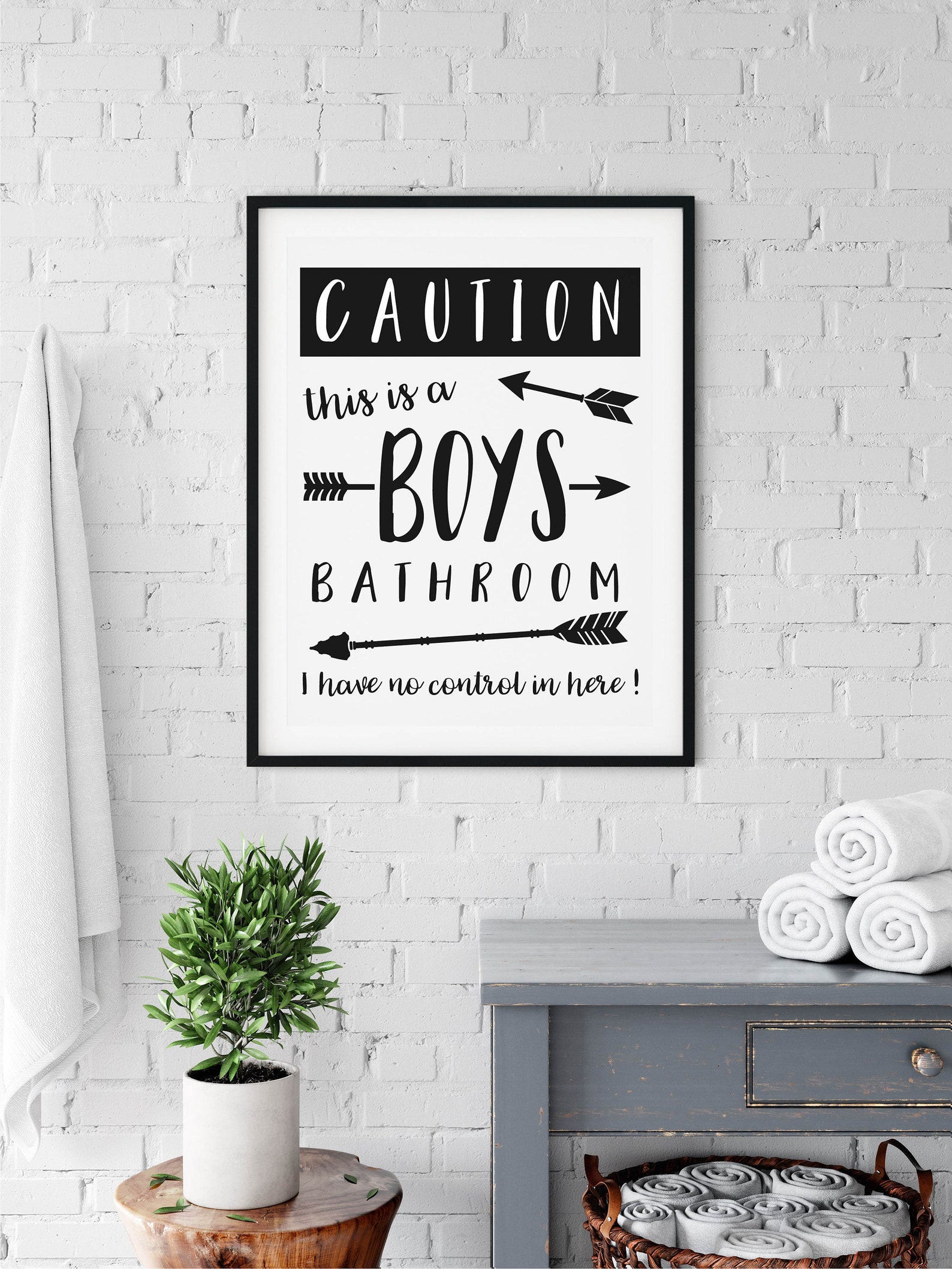 Boys Bathroom Wall Decor Bathroom Wall Decor Bathroom Wall Etsy