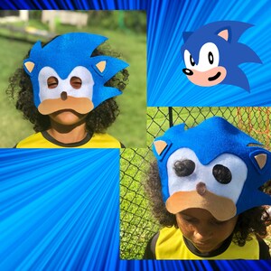 Printable Sonic Mask Template | DIY Sonic Mask | Blue Hedgehog Mask ...