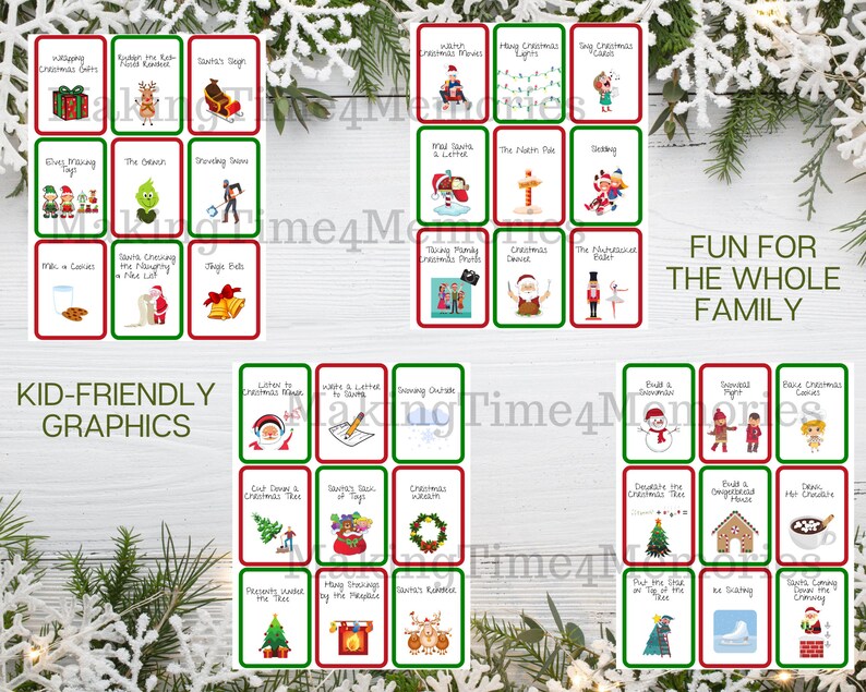 Printable Christmas Charades | Christmas Charades for Kids | Christmas ...