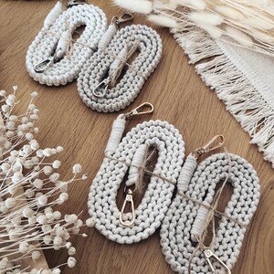 Macrame cell phone chain Bohemian trifle Camera strap Bag strap image 8