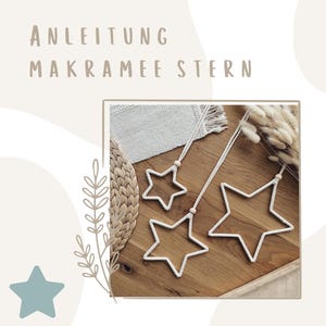 Macrame stars PDF instructions | DIY | digital | german